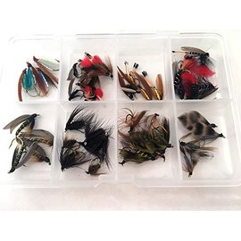 BestCity 50 plus Fishing Flies WET Selection FLY Selection TROUT more than 50 Flies in BOX PACK#9