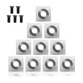 Wood Turning Tools 10 Pieces, Turning Tool Set, Reversible Plates Carbide, Diamond Head Lathe Tools, Turning Steel Turning Accessories, Turning Chisel Turning Finisher Tool, Woodworking Set of Four