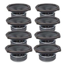 Sound Town 8-Pack 5" Full Range Speakers, Replacement Drivers for PA, DJ, Column Speakers (STLF-C4-8PACK)