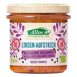 Allos Organic Linsen Spread Belugal Lens Balsamic (6 x 140 g)