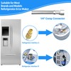 Refrigerator Water Line Kit - 8FT Stainless Steel Braided Ice