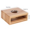 Teapot Warmer Household Bamboo Teapot Heating Base Holder Office Teaware