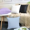 4-Pack Cotton Comfortable Solid Decorative Throw Pillow Case Square Cushion