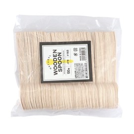 Daikoku Industrial Co., Ltd. Wooden Spoons, 100 Pieces (16.5 cm)