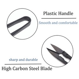 JINJIAN Bonsai Pruning Scissors 6PCS - Small Pruner Shears Bud Leaves Trimmer Garden Shears for Plants, Gardening Clippers for Flower Bonsai Trimming Pruners Trimmers Secateurs(BLACK)