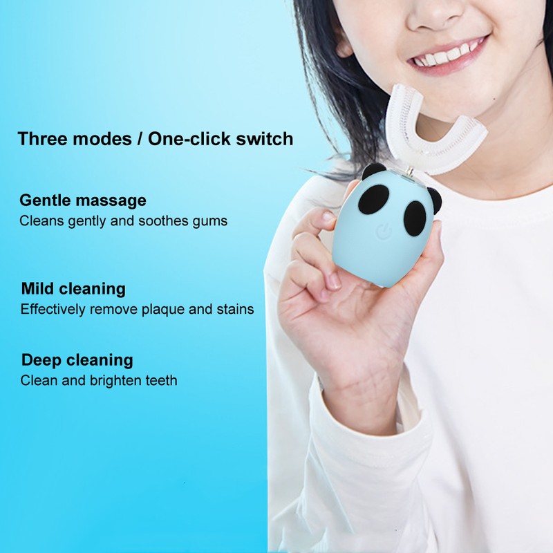 U shaped Children Electric Sonic Toothbrush Intelligent Cleaning Toothbrush Oral