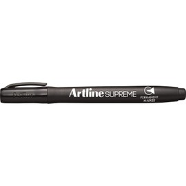 ARTLINE Supreme EPF-700 Permanent Markers 1 mm Tapered Tip Pack of 3 Black