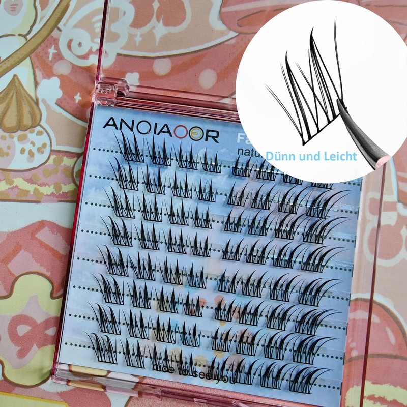 False Eyelashes Natural Look Fox Eye Artificial Eyelashes Wispy Faux