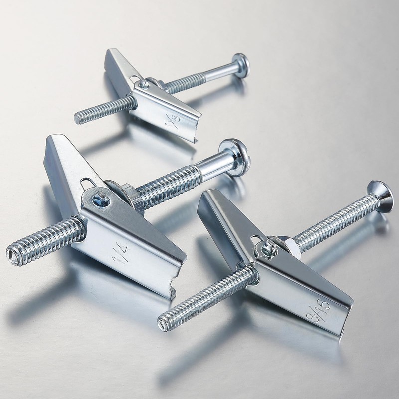 Wensilon (30 pcs) 1/8" Heavy Duty Drywall Anchors and Screws,Toggle