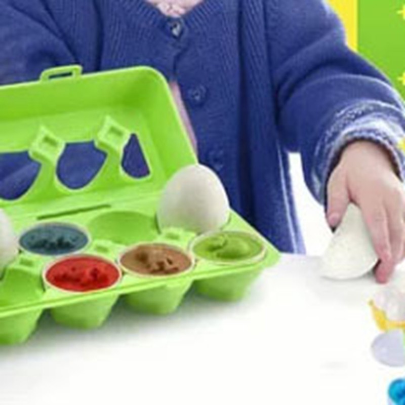 12pcs Matching Eggs Set Educational Early Learning Shapes Sorting Color