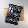 Sutjxc Cheers to 23rd Birthday Cards for Women Men,Best Gifts