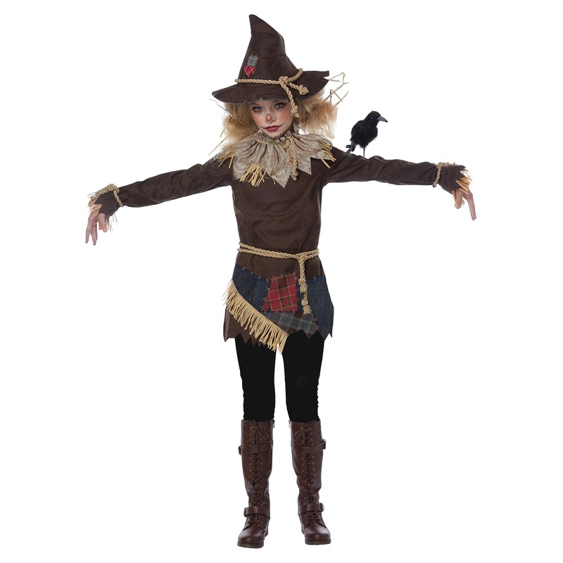 Creepy Scarecrow Costume for Girls Medium