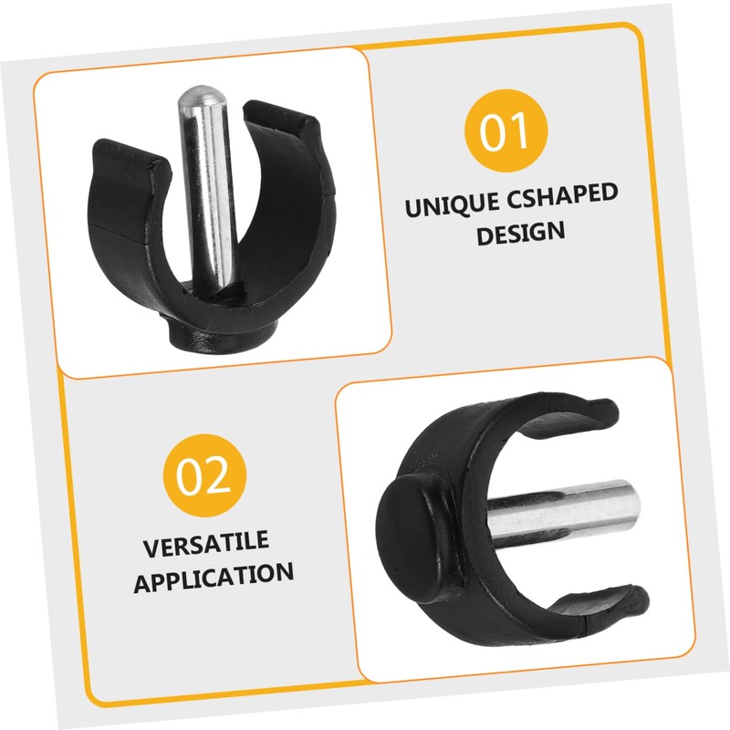 GRIRIW 4 Pcs Adjustable Latch Clamp for Walking Canes Durable
