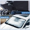 BITOYO Sun Protection Car Windscreen 145 x 83 cm, Car