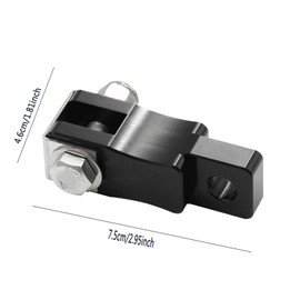 Dranvosk Clutch Pedal Extender Gas Foot Pedal Extension for Peterbilt 379 389 378 386 Truck Accessories(Black)