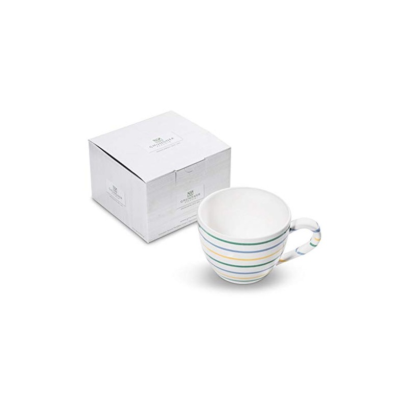 GMUNDNER KERAMIK Tea Cup Maxima Capacity 0.4 Litres Colourful Flamed