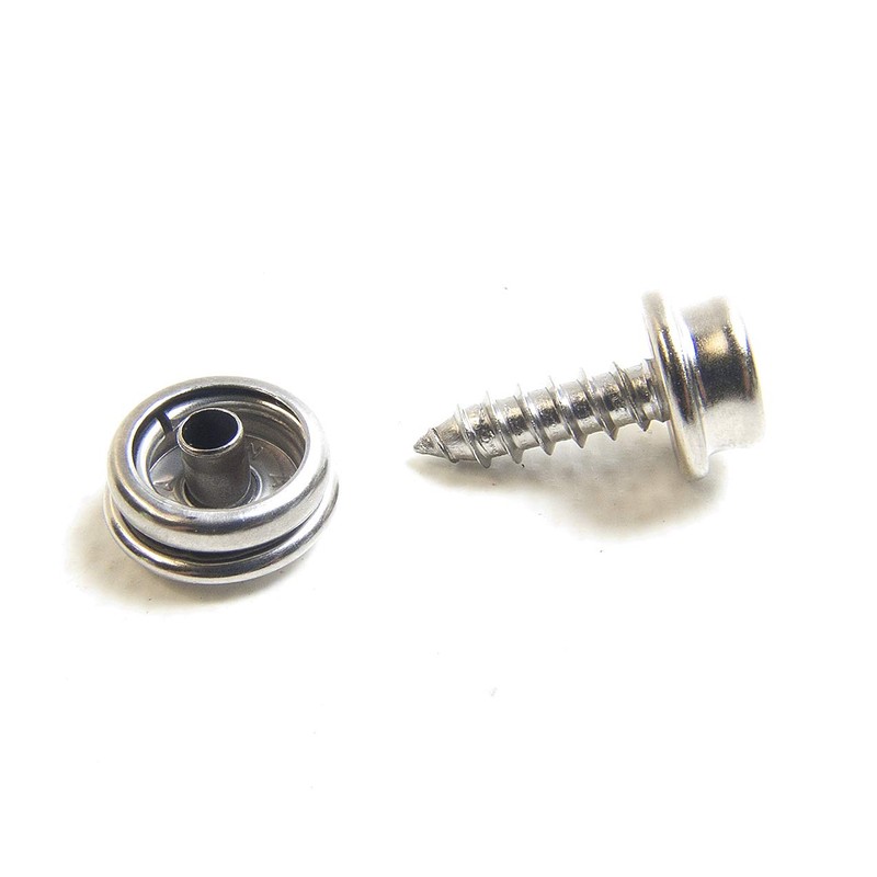 Snap Cap & Socket, Stainless Steel w/ 5/8" #10 Oversize