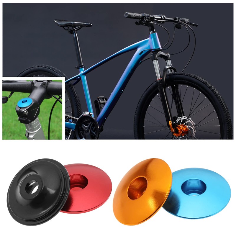 EMSea 5Pcs Bicycle Headset Top Cap Replacement Aluminium Alloy Cycling