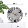 Stellarize Wanduhr Groß Ohne Tickgeräusche Modern Holz 3D Küchenuhr für