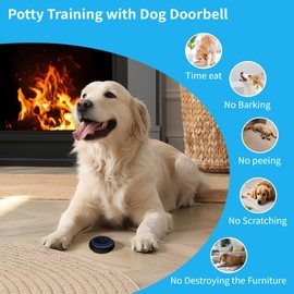 Dog Door Bell, Dog Doorbell for Potty Training, Smart Wireless Dog Door Bells to Go Outside, Bells for Dogs to Ring to go Potty, 1000 Feet Range,IP65 Waterproof,55 Melodies,Volume Adjustable,2 Button