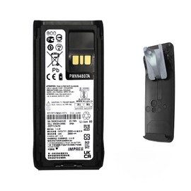 AWEDAS PMNN4807 PMNN4807A PMNN4808 PMNN4808A PMNN4809 PMNN4809A PMNN4810 PMNN4810A Battery Compatible for Motorola IMPRES R7 Radios with Belt Clip