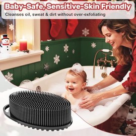 Paquete Exfoliante Corporal Silicona Hombres Mujeres Pieles Sensibles Rellenos Calcetines Regalos Navidad Más