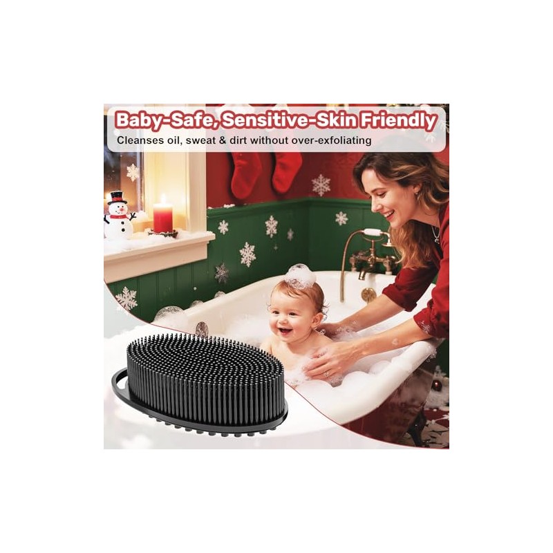 Paquete Exfoliante Corporal Silicona Hombres Mujeres Pieles Sensibles Rellenos Calcetines