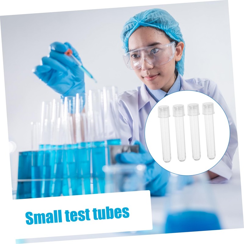ULTECHNOVO 24pcs Small Test Tubes Tube Lid for Coliform Bacteria