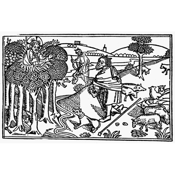 Moses And Burning Bush Nmoses And The Burning Bush From
