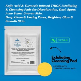 ESSENTIALS Turmeric Kojic Acid Cleansing Pads Skin Brightening