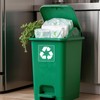 YIKIADA 10 Pack Recycle and Trash Transparent Stickers 6 ×