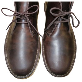 Shoeslulu 20" Premium Round Waxed Canvas Shoelaces Bootlaces (19.5 in. (50 cm), Dark Brown)