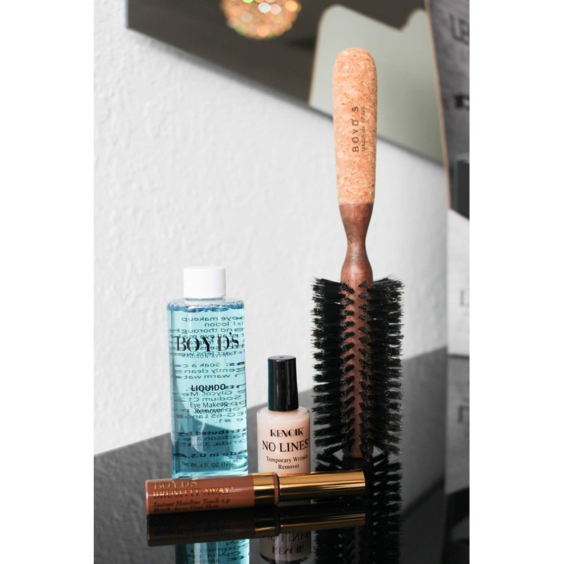 Boyd's Cork Handle Hair Brush, for Blow Drying and Styling-
