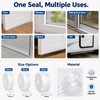 Transparent Door Weather Stripping Seal for Gaps – Flexible Self-Adhesive