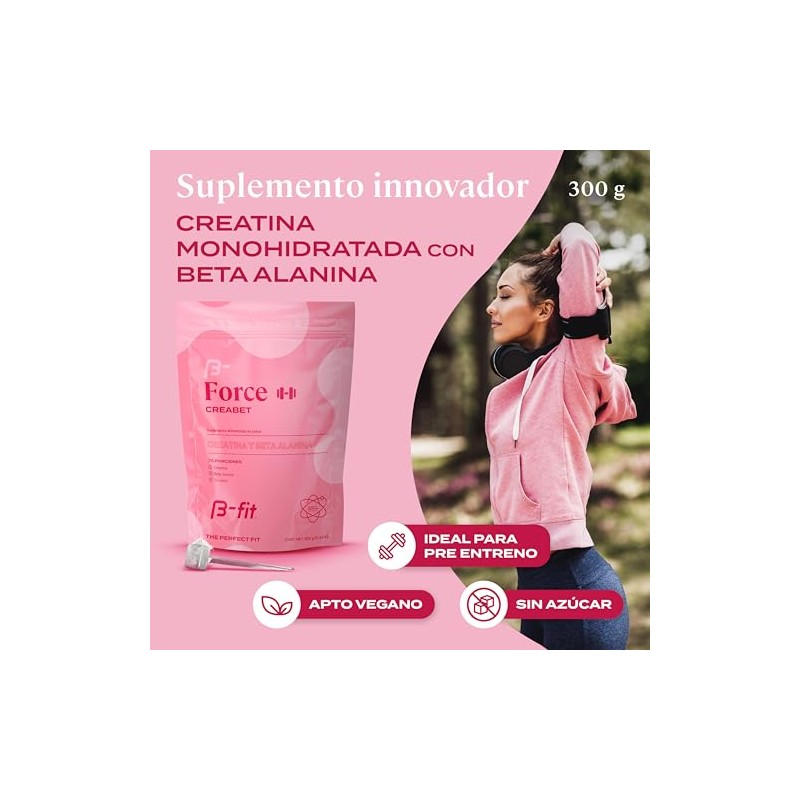 B-FIT Creabet, Creatina Monohidratada y Beta Alanina, 300g