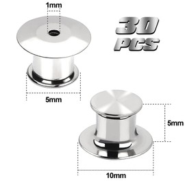 Dzxin Locking Pin Keepers, 30 Pieces Locking Pin Keepers Backs, Metal Pin Badge Backs for Jewelry Brooches Badge Name Tags Crafts DIY