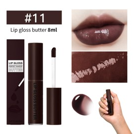 MAEPEOR Butter Lip Gloss 13 Colors Moisturizing Non-Sticky Lip Gloss Butter Natural Hydrating Long Lasting Lip Oil Gloss (Color 11)
