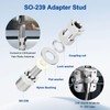 2PCS SO-239 CB Radio Antenna Stud Mount, Heavy Duty Copper