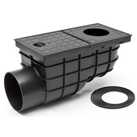 MCH 325 g Rain Pipe Drain Gutter Drain Diameter DN 110 Side Black