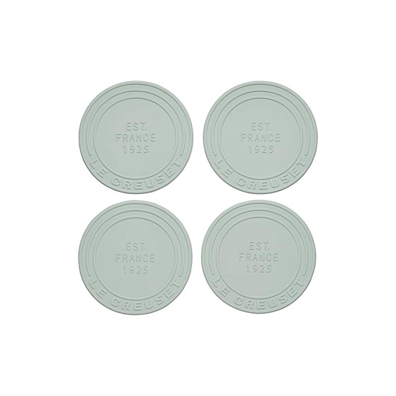 Le Creuset Silicone Coasters (est. 1925), Set of 4, Sea