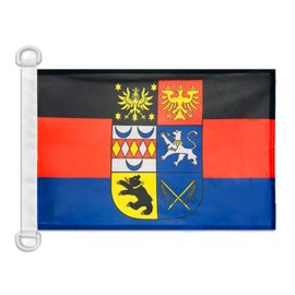 AZ FLAG - Boat Flag East Frisia - 45 x 30 cm - Outdoor Use - Oostfreesland Boat Flag Made of Knitted Polyester with Plastic Rings