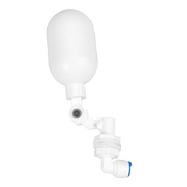 Mobestech PVC Fish Tank Float Valve Tank Mount Mini Float Ball Valve for Aquarium Water Filter 1/4 Supply Tube