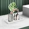 Bathroom Counter Tray,EG-SIPRO High-Grade Thickened Silicone Bathroom Vanity Tray,Shatterproof Rectangle