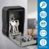 Key Safe Wall Mounted, Key Lock Box Outdoor, 4 Digit
