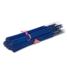 19'' Inch Long Jumbo 150 Unscented Sticks Five Bundles 100% Natural Joss & Bamboo Punk Blanks. Add Any Aroma Depot Fragrance Oils to Make Your own Scented Incenses. (Indigo (Blue))