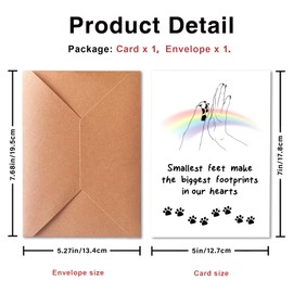 PTRUKD, Lost Pet Dog Sympathy Card, Dog Over Sympathy Dog, Family Friend Husband Wife Dog Bereavement Card, Pet That will Stay In Your Heart Forever