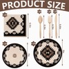 FYSUIMU 150Pcs Western Theme Tableware Set Simple Modern Aztec Disposable