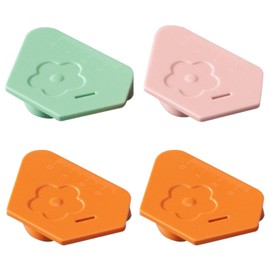 Toguma 4Pcs Magnetic Seam Guide for Sewing Machine, Multifunctional Polygonal Hemmer with Scale Sewing Accessories Seam Guide Ruler (Orange Pink Green)