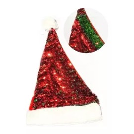 ML Gorro Navideño Lentejuela Reversible Santa Claus  Navidad