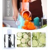 Ourokhome Rotary Cheese Grater Shredder, Speed Kitchen Manual Round Mandolin